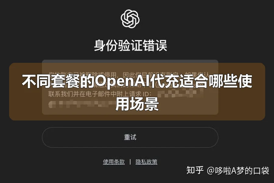 不同套餐的OpenAI代充适合哪些使用场景